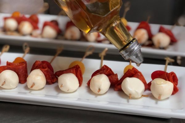 image of prosciutto mozzarella appetizer